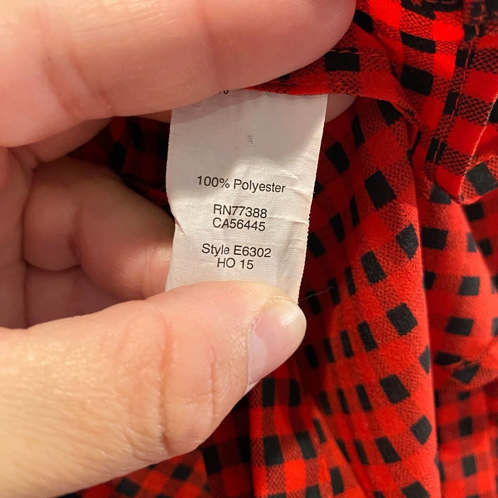 J. Crew Factory Drapey Buffalo Check Tuxedo Top X… - image 7